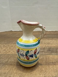 Deruta Firenze 4.75” Pitcher Handmade in Tuscany Italy and Signed - Bild 1 von 9