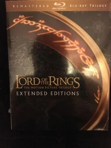 THE LORD OF THE RINGS Remastered Extended Editions Blu-Ray Trilogy Boxset - Picture 1 of 3