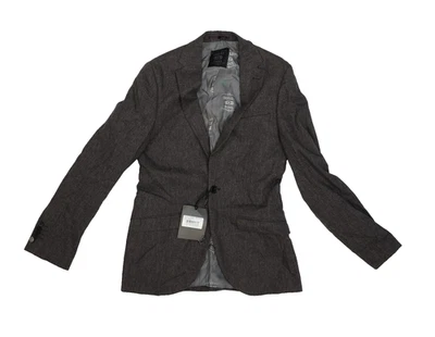 Jaqueta Shelby & Sons Oldtown Masculina 34 Regular Marrom Escuro Mistura de Lã Sustentável - Imagem 1 de 4