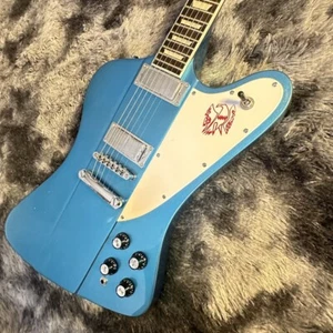 Guitarra Eléctrica Blue Firebird Palo de Rosa Pastillas HH Parte Cromada Puente Fijo - Imagen 1 de 9