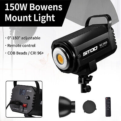 150W LED Video Light Continuous Spotlight Daylight Studio 5600K COB Bowens Mount • 69.99£