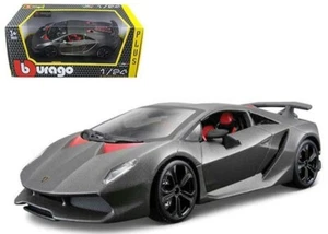 Bburago Matt Gray Lamborghini Sesto Elemento 1/24 Diecast Model - Picture 1 of 7