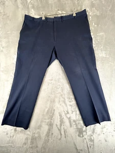 Dockers Men's Navy Blue Pants Polyester Blend Flat front - Picture 1 of 10