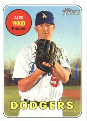 2018 Topps Heritage #263 Alex Wood - NM - Image 1 of 2