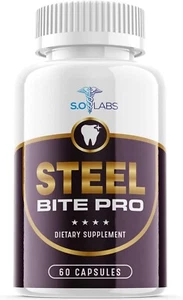 1-Steel Bite Pro Dental Dietary Supplement Pills for Teeth and Gums Repair - Picture 1 of 6
