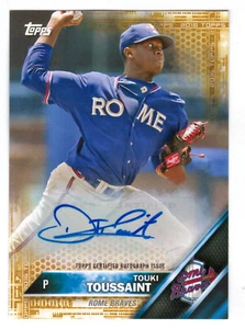 2016 TOPPS PRO DEBUT #74 TOUKI TOUSSAINT GOLD AUTOGRAPH #07/50 - Picture 1 of 1