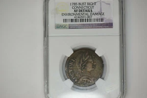 1785 Connecticut Colonial- Bust Right- NGC XF Details.  Rare Coin. - Picture 1 of 5