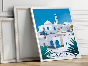 Sidi Bouzid, Tunisia 40x50cm Stretched Travel Canvas Wall Art Print - Picture 1 of 2