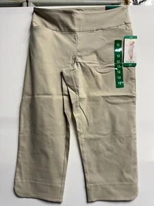 S.C. & CO. 360 Degree Tummy Control Capri- Petal Slit 22" Inseam - Picture 1 of 2
