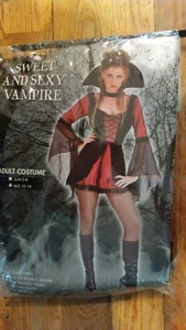 Halloween Kostüm süß und sexy Vampir mittelgroß 10-14 mittelgroß M L - Bild 1 von 3