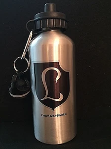  GERMAN WW2 "PANZER-LEHR"-Water Bottle-Aluminum-Silver Finish-20 oz/600 ml -WWII - Picture 1 of 1