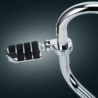 1.25" Highway Bar Foot Pegs Footrest W/Mount Fit For Harley Sportster XL883 Dyna Foto 1 de 4