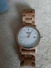 BREEF Mens Wooden Wristwatch, limited edition number 054 100
