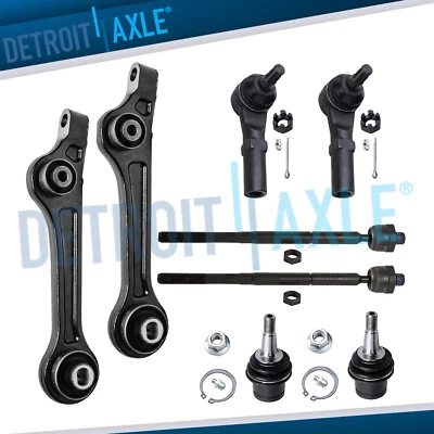 Kit de barras de amarre de brazos de control delanteros inferiores traseros tracción trasera para Chrysler 300 2015-2019 Foto 1 de 4