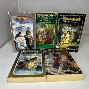Dragon Lance 5 Bücher - Lot 1985,86 87 gedruckte CHRONIKEN/ LEGANDEN/ GESCHICHTEN SERIE - Bild 1 von 11