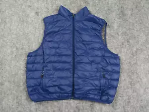 Hawke and Co Vest Mens 2XL Blue Duck Down Puffer Packable Performance Sport - Picture 1 of 12