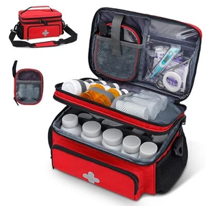 Medicine Storage Bag, Pill Bottle Organizer for Emergency, Medicine Box Empty... - Picture 1 of 7