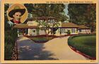 North Hollywood, California Postcard "Home of Gene Autry" Curteich Linen c1940