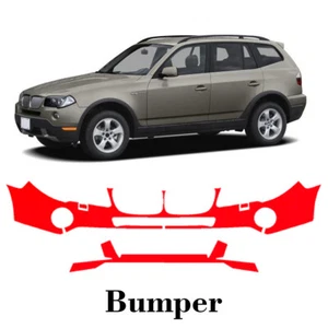 Front bumper PreCut PPF Paint Protection Film For BMW X3 2007-2009 - Picture 1 of 7