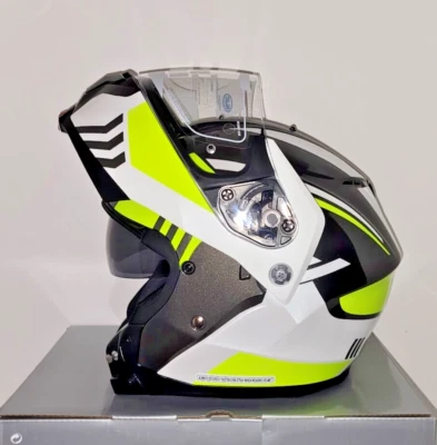HJC C91 Kaon Motorcycle Helmet Modular Sunscreen HI-Viz 3XL XXXL USA DOT Foto 1 de 4