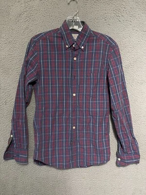 J. CREW Slim Fit Button Down Shirt Men's Size XS Quality Woven Adult Cotton - Image 1 of 4