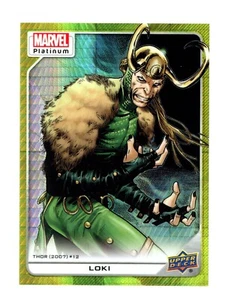 2023 UPPER DECK MARVEL PLATINUM LOKI #186 YELLOW SPOTLIGHT /399 - Picture 1 of 2