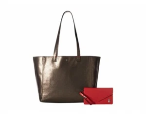 ED Ellen DeGeneres Women's Lyon Tote Matte Bronze with Messaging - Picture 1 of 7