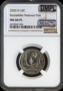 2020-D March-Billings Rockefeller Quarter NGC MS68 PL MAC Quality - Picture 1 of 2
