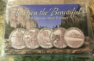 2010 America The Beautiful 20 Quarter Collection: Denver Philadelphia Gold Plat - Bild 1 von 3