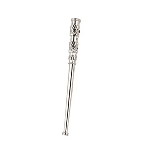 Sterling Silver Cigarette Holder fo Slim and Super Slim Cigarettes With Hematite - Picture 1 of 12
