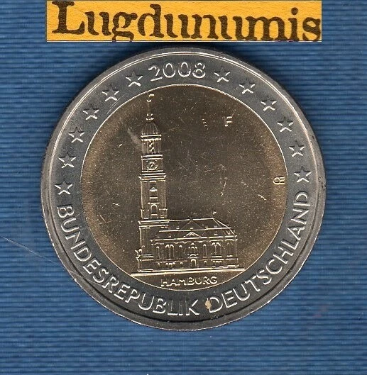 2 euro Commémo - Allemagne 2008 Eglise Saint Michel F Stuttgart Germany - Photo 1/1