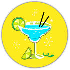 Margarita Lemon Coctail Drink Car Bumper Sticker Decal