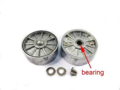 Metal Idlers W/ Bearings for 1/16 Mato M4A3 & Henglong Sherman RC Tank MT156I - Image 1 of 2