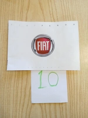 Libretto Autoradio Fiat Panda 60383492 Nuovo Originale - Immagine 1 di 3