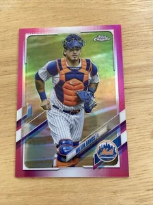 2021 Topps Chrome /399 Pink Wilson Ramos Baseball Card 197 New York Mets - Picture 1 of 2