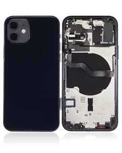 Back Housing W/ Small Components Pre-Installed Compatible iPhone 12 No Logo - Picture 1 of 5