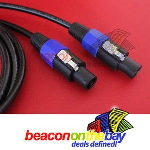 Australian Made 1M Meter 2.5mm 13AWG Speakon to Speakon PA Speaker Lead Cable - Picture 1 of 4