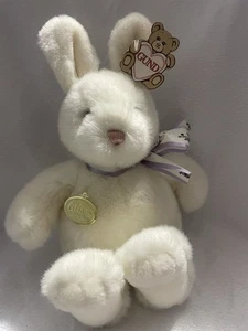 Gund Vintage 1991 Snugbunny White Bunny Rabbit Valentine #3514 Tags Ribbon 10" - Picture 1 of 11