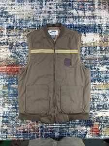 Vtg G.A. Rivers UPS United Postal Uniform Vest Jacket 3M Sz M Medium USA Made - Picture 1 of 11