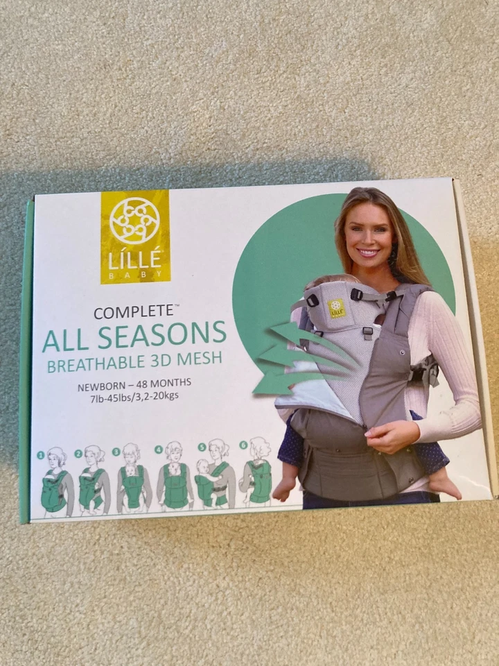 Portabebés Lille Completo 6 en 1 Todas las Temporadas Transpirable Malla 3D - Negro Foto 1 de 4