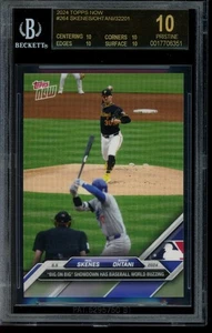 2024 Topps Now #264 Paul Skenes / Shohei Ohtani BGS 10 Black Label 17706351 - Picture 1 of 2