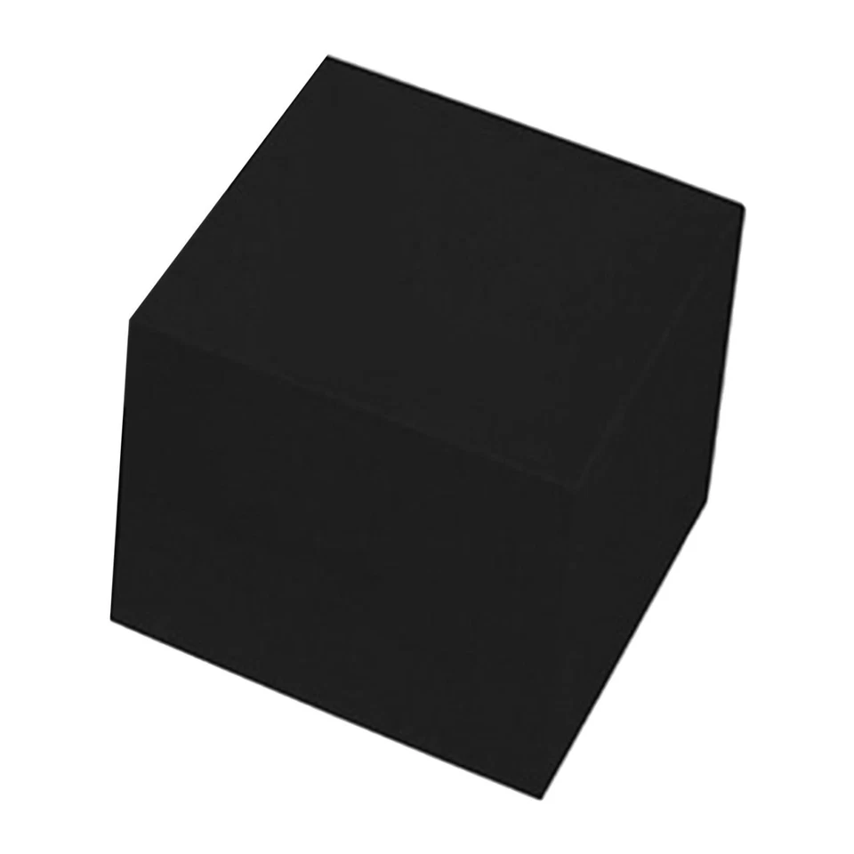 Cubo Elevador Buffet Negro Exhibición Elevador Anidación con Fondos Huecos Versátil Foto 1 de 1