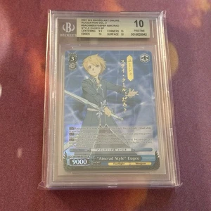 Weiss Schwarz “Aincrad Style” Eugeo SP SAO/S80-E075SP BGS 10 Pristine - Foto 1 di 2