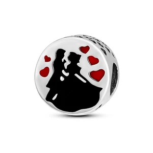 MULA Original Wedding Lover Bead DIY Charm für Frauen Armband 925 Versilbert - Picture 1 of 6