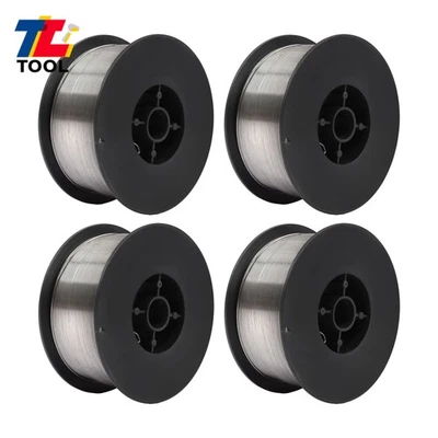 TOOL LIBRARY 4-Pack E71T-GS .035" Diameter 2lb Spool Flux Core Carbon Steel MIG Welding Wire