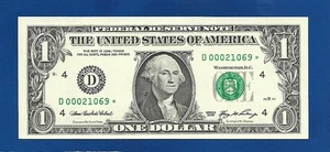 2006 CH/CU $1 CLEVELAND STAR NOTE SERIAL #D00021069* ONLY 640,000 PRINTED - Picture 1 of 1