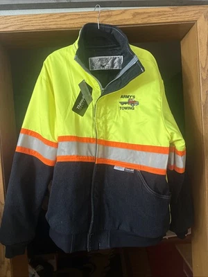 Safetyline ANSI 107-2004 class 2 level 2 3M reflective jacket high vis Size XL - Image 1 of 4