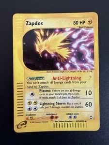 Pokemon 2002 Zapdos Holo Aquapolis H32/H32 Wotc English - Picture 1 of 2
