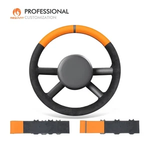 MEWANT Suede PU Leather Steering Wheel Cover for Jeep Wrangler (JK) 2007-2011 - Imagen 1 de 9