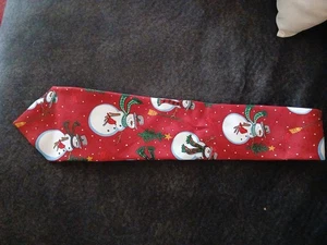 Hallmark Specialties Weihnachten Krawatte MMG Corp Schneemann Happy Holidays - Bild 1 von 4